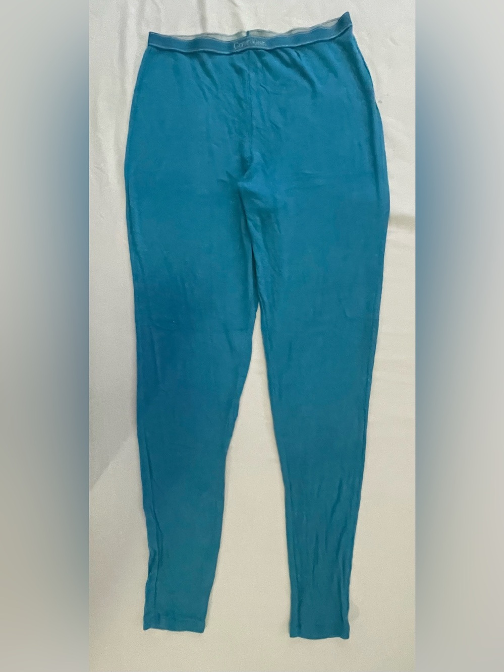 Calvin Klein Teal Full-Length Stretch Leggings